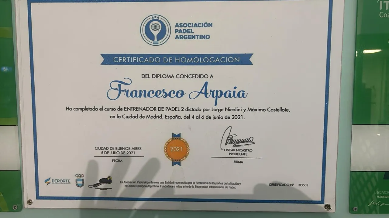 Certificazione albo